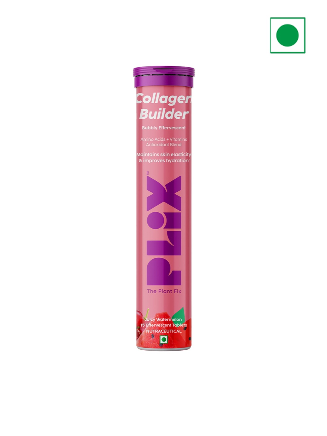 

PLIX THE PLANT FIX Collagen Builder Tablets With Amino Acid - 15 Tablets, Pink