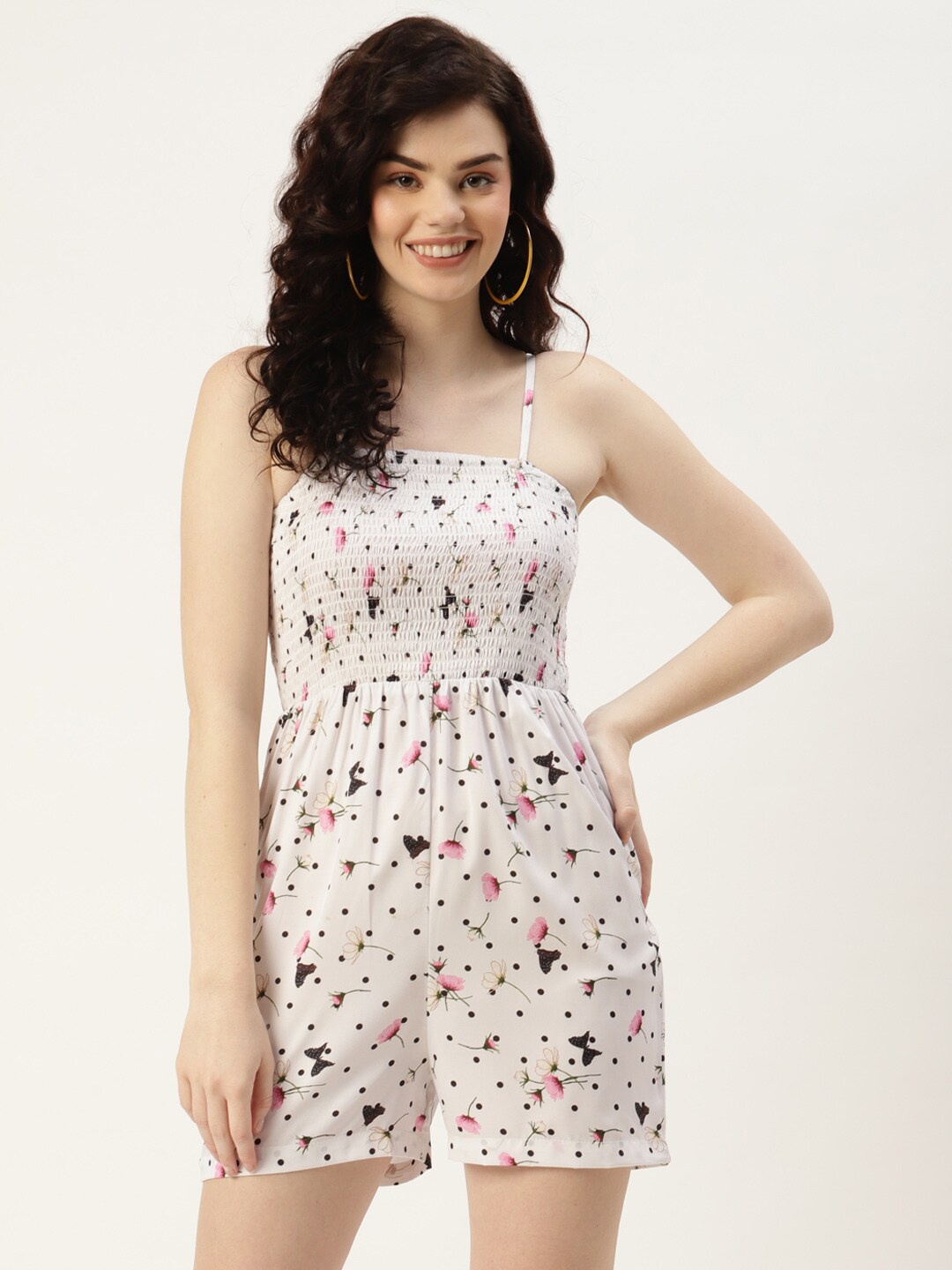

SIRIKIT c Shoulder Straps Playsuit, White