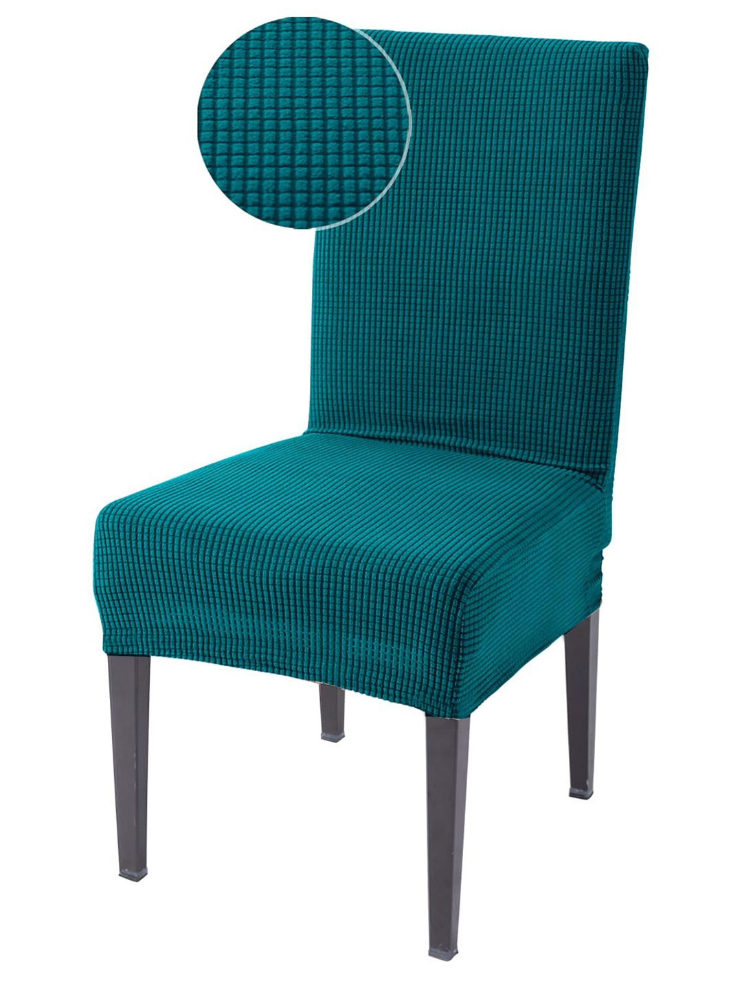 

HOKIPO Green Textured Jacquard Chair Covers
