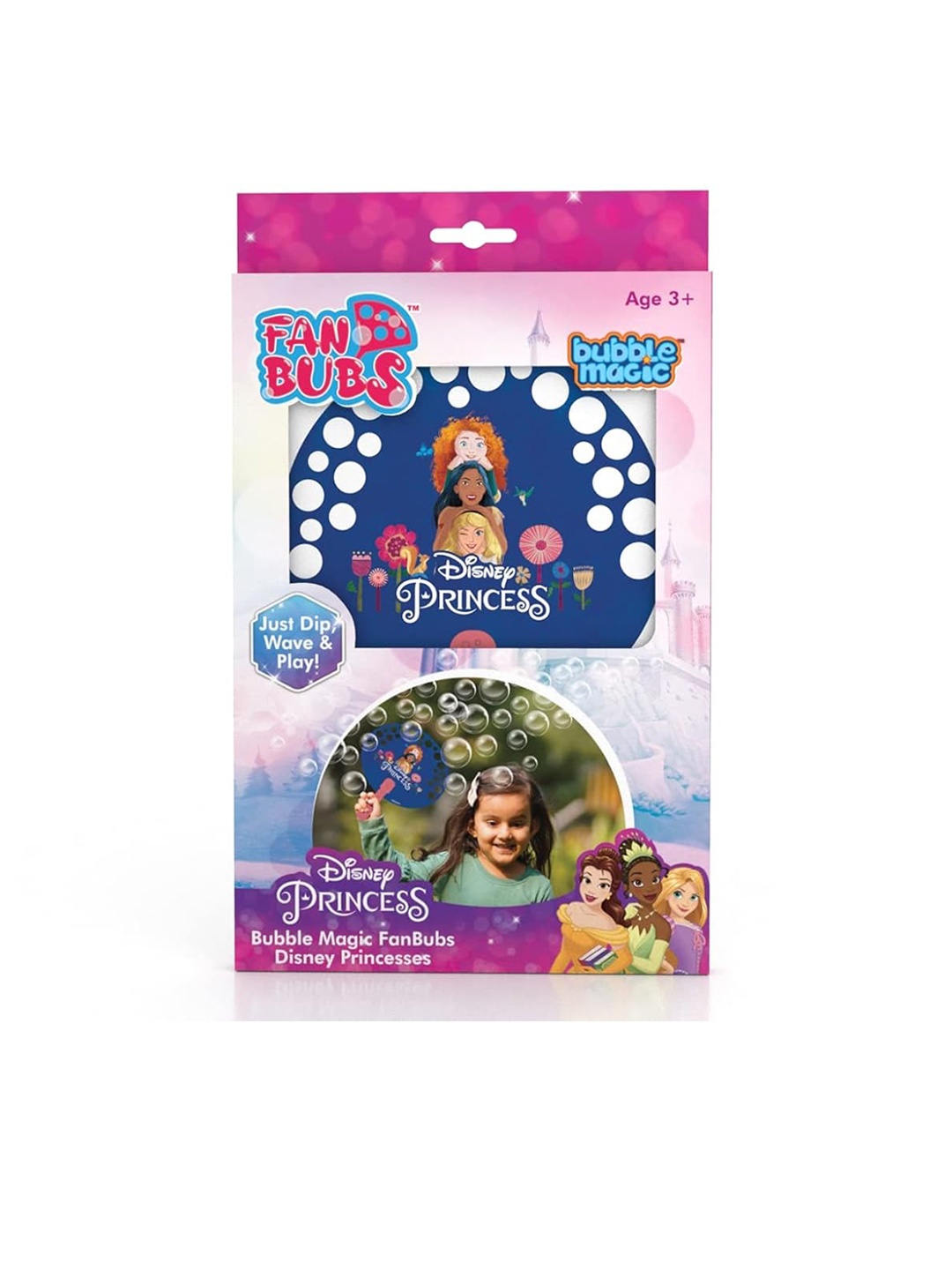 

bubble magic Kids Bubble Magic Fan Bubs Disney Princesses Theme Maker, Pink