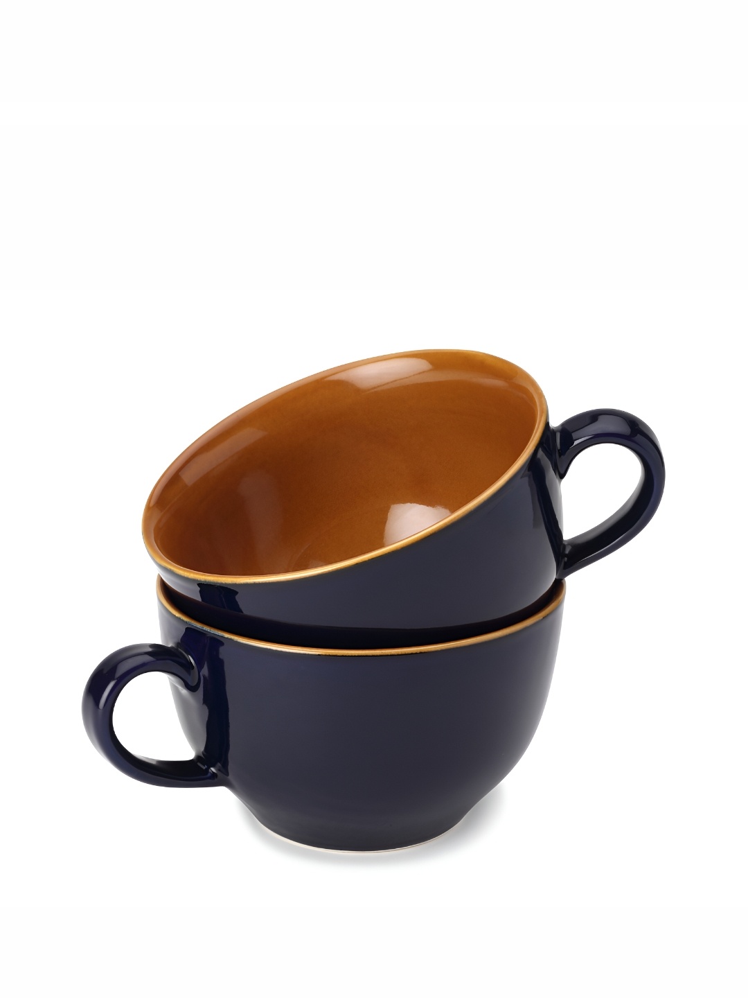 

BODHI HOUSE Royal Blue 2 Pieces Solid Ceramic Glossy Mugs 350 ML Each