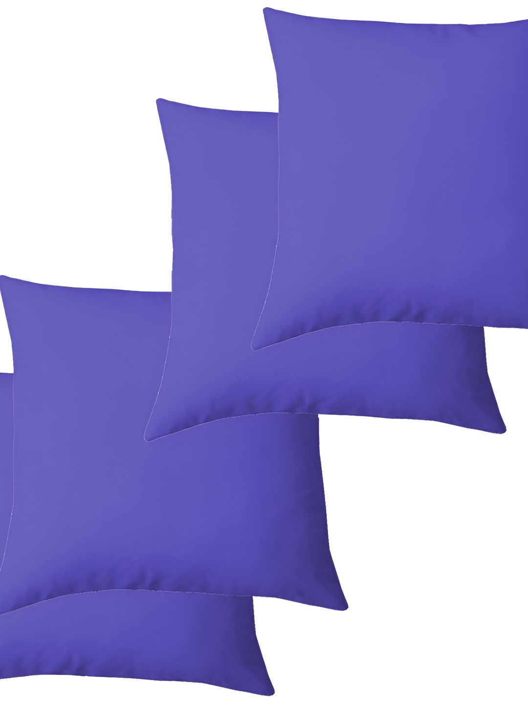 

LINENOVATION Royal Blue 4 Pieces Square Microfibre Filled Cushions
