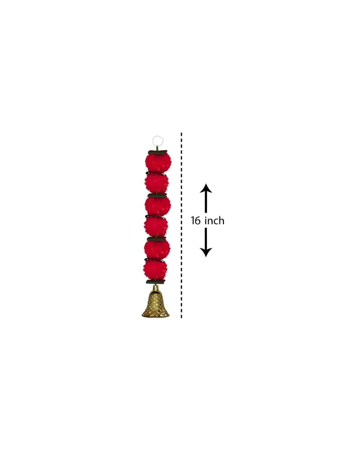 

iHandikart Red 25 Pieces Hanging Marigold Artificial Flower
