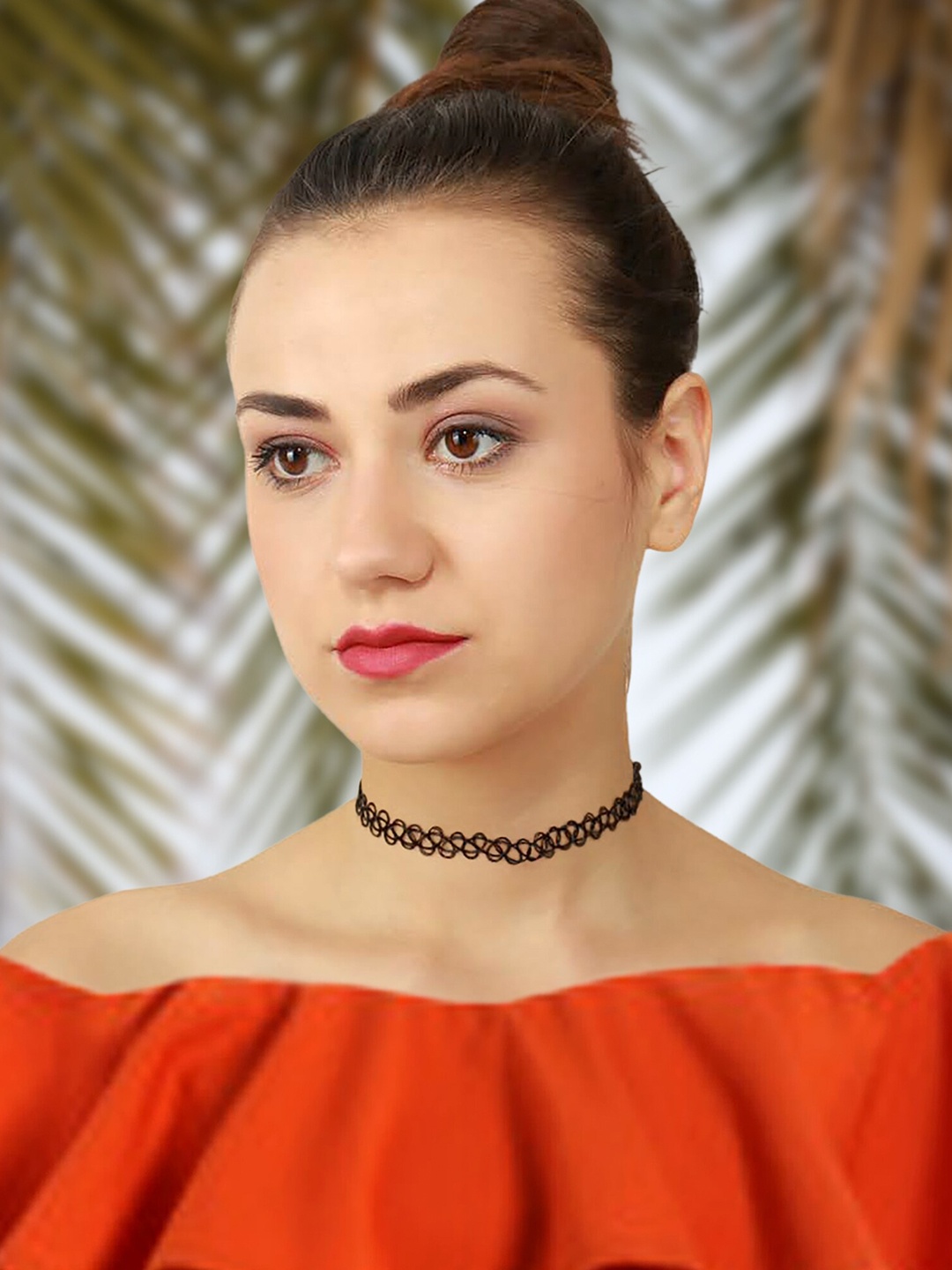 

Adwitiya Collection Choker Necklace, Black