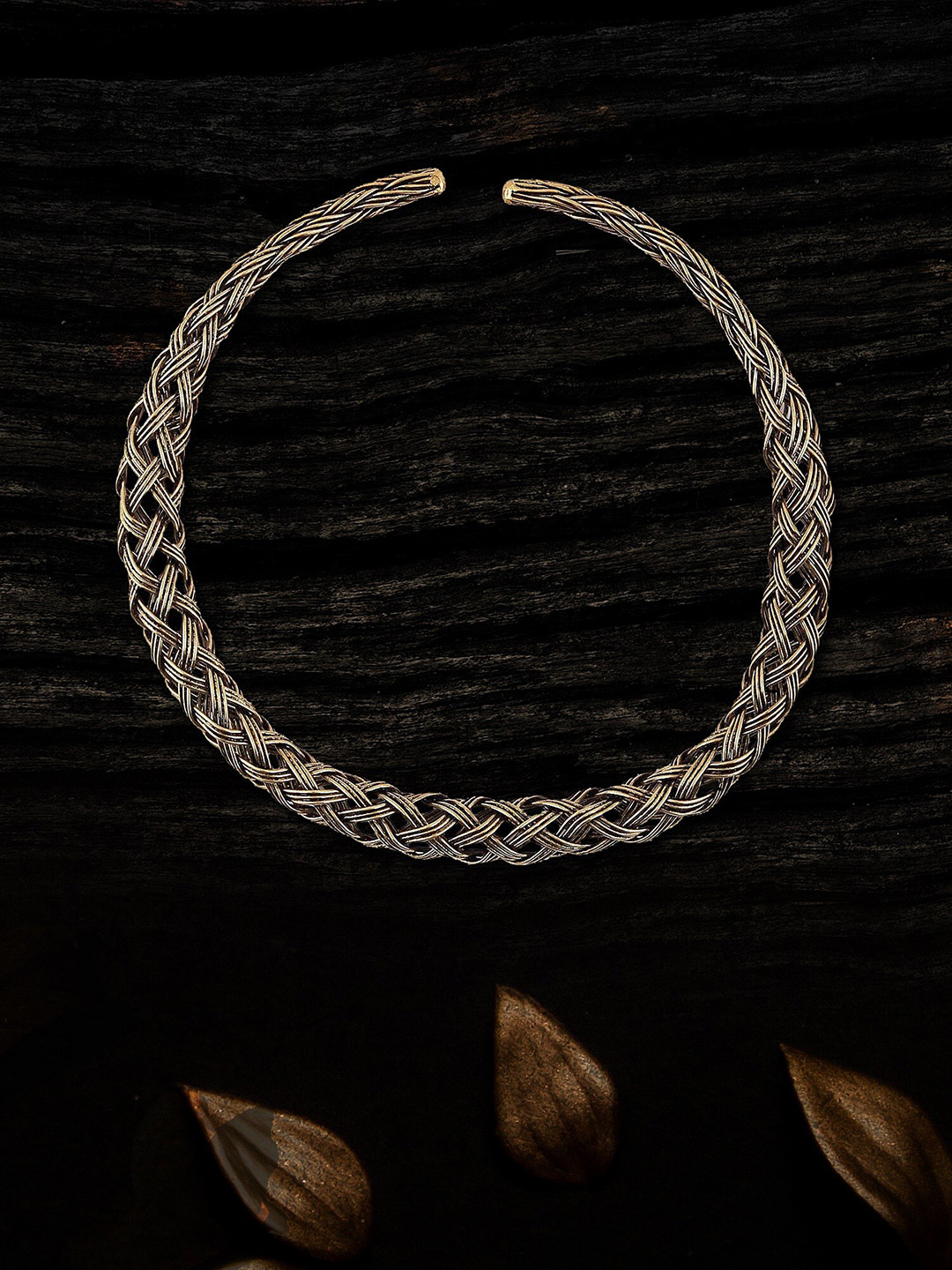 

Adwitiya Collection Silver-Plated Oxidised Necklace