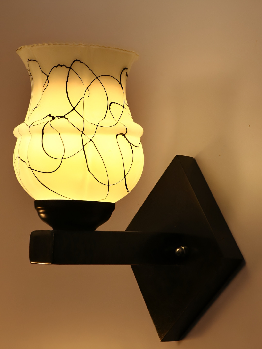 

Afast Black Glass Wall Lamp