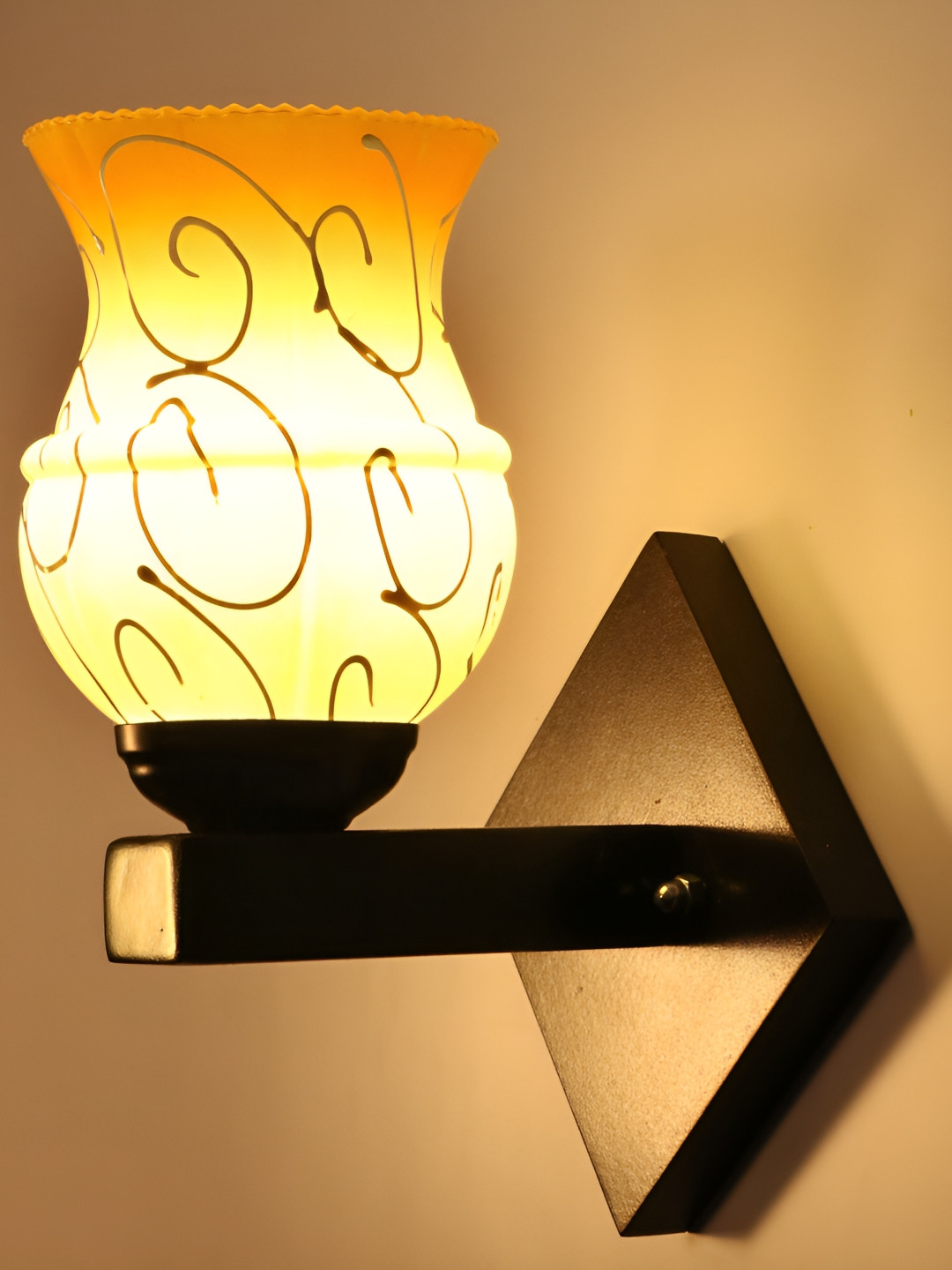 

Afast Yellow Glass Wall Lamp