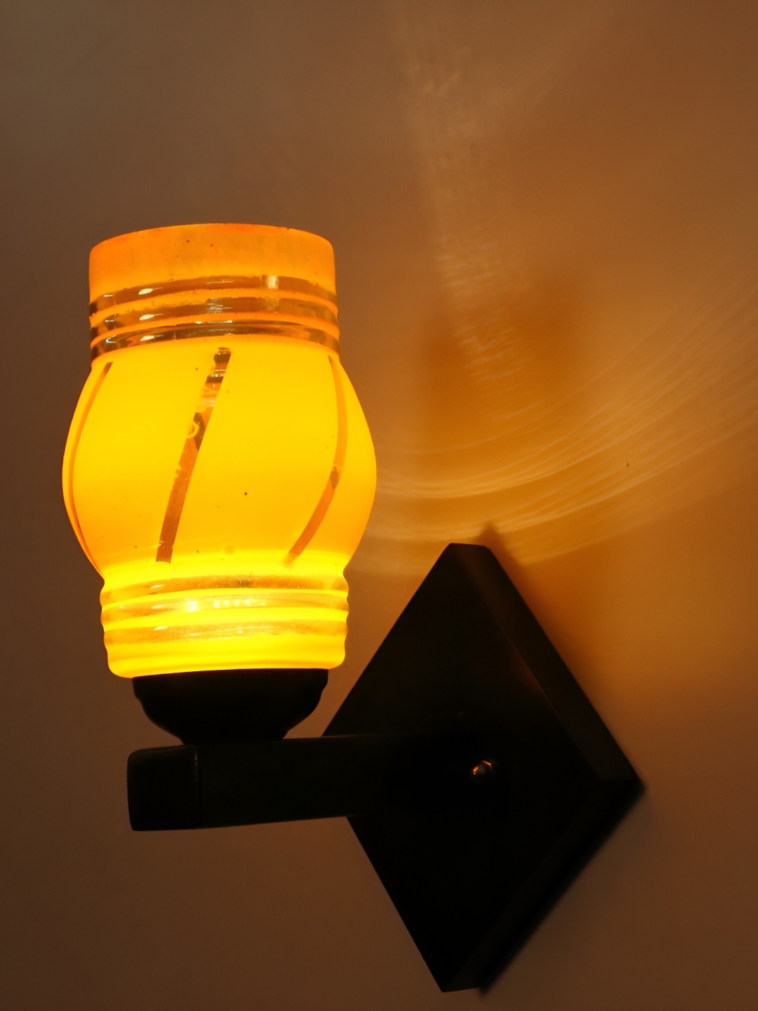 

Afast Yellow Glass Wall Lamp