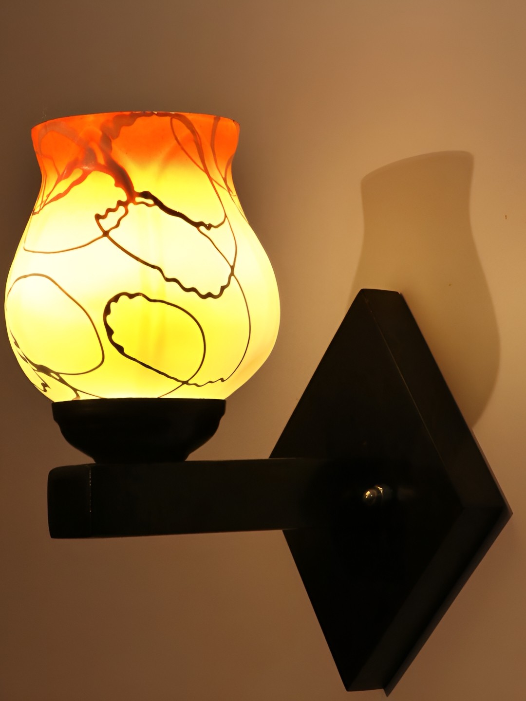 

Afast Orange Glass Wall Lamp