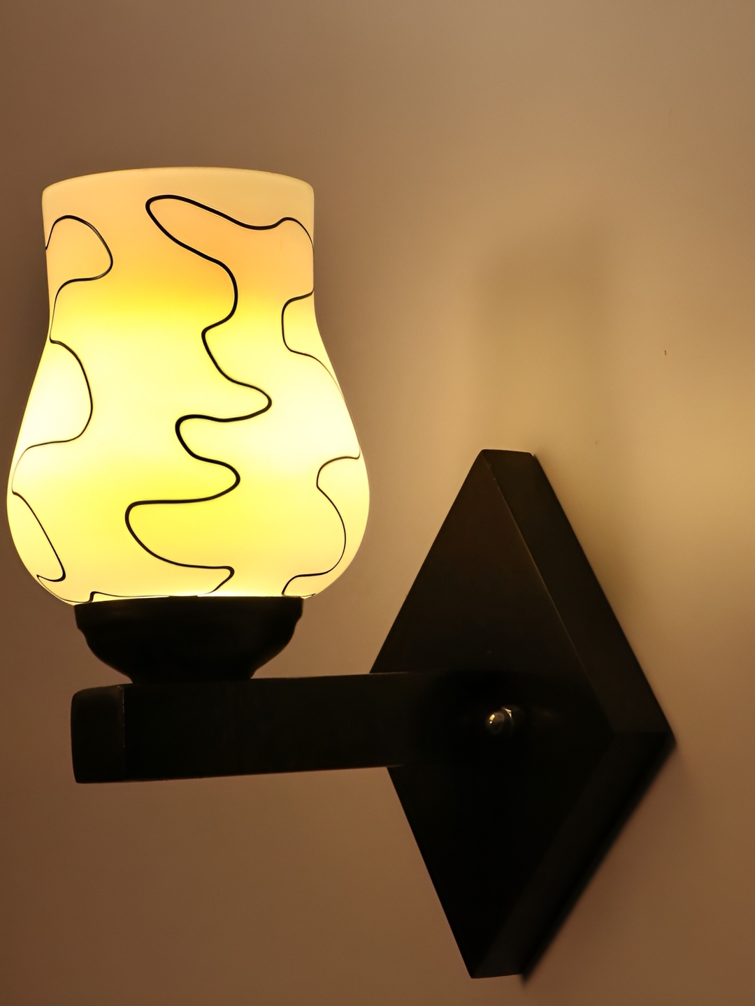 

Afast Black Glass Wall Lamp