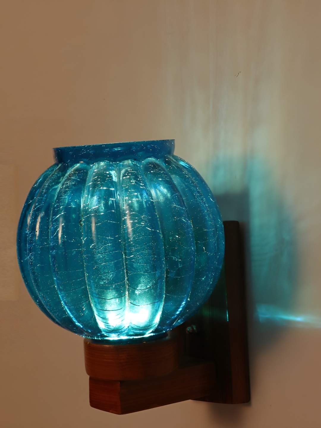 

Afast Blue Glass Wall Lamp