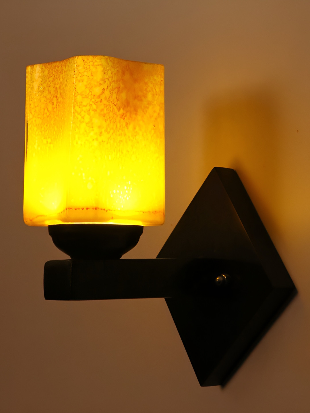 

Afast Yellow Glass Wall Lamp
