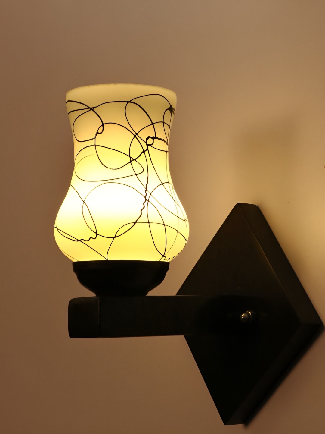 

Afast Black Glass Wall Lamp