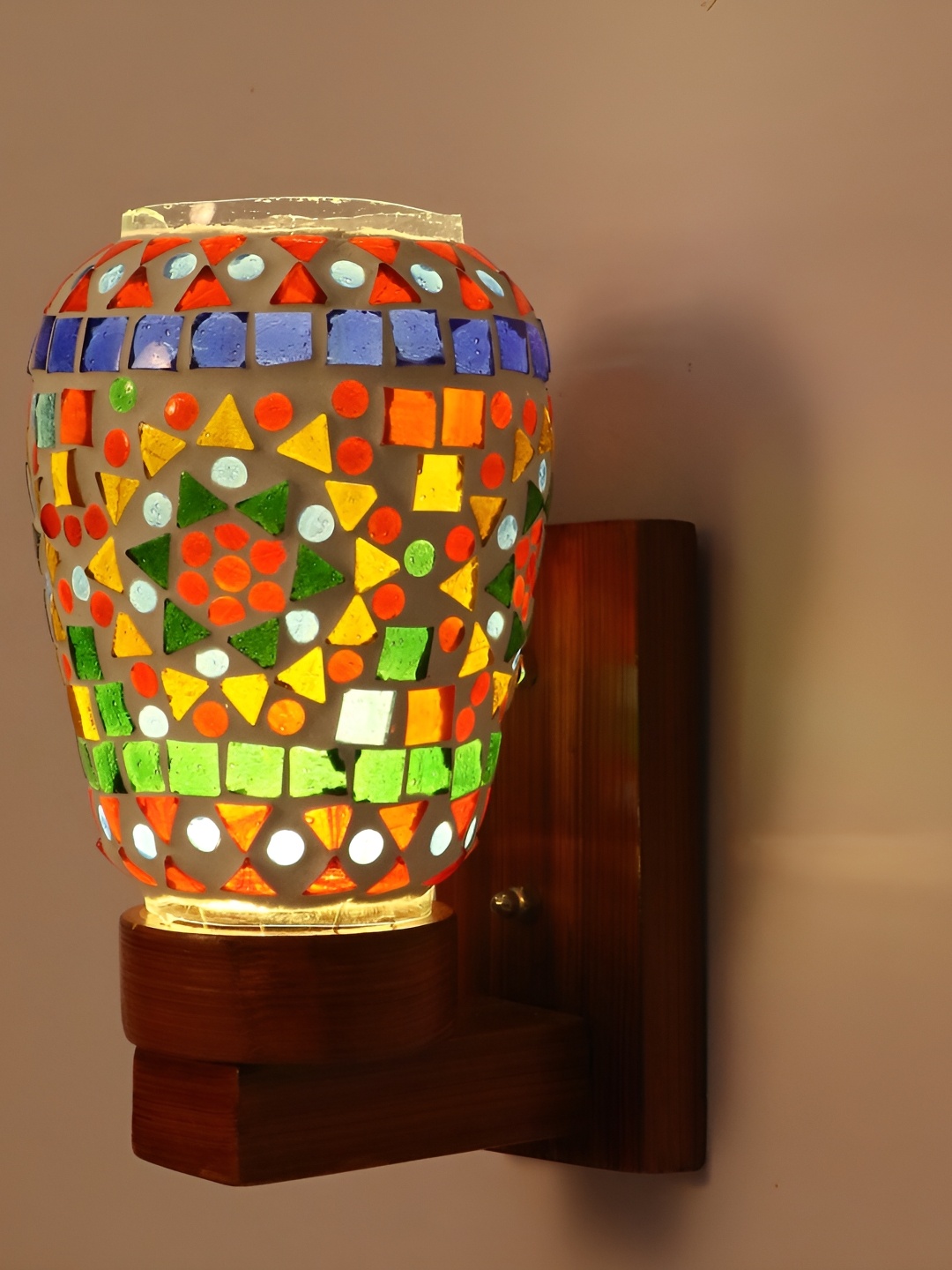 

Afast White & Red Glass Wall Lamp