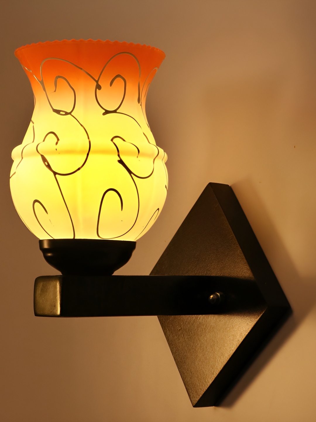 

Afast Orange Glass Wall Lamp