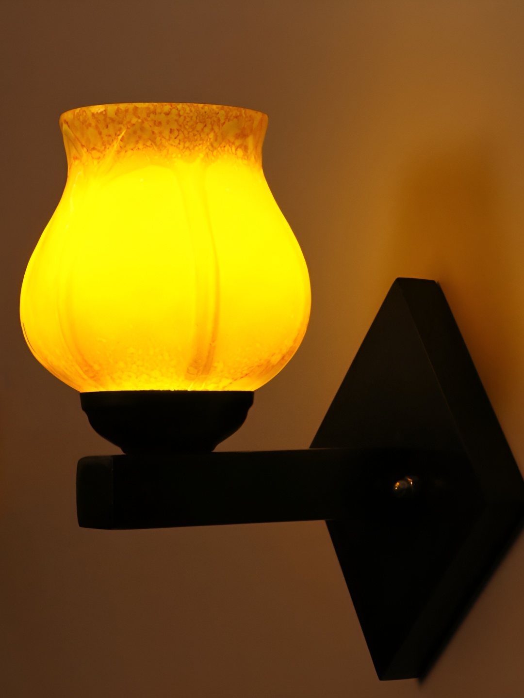 

Afast Yellow Glass Wall Lamp