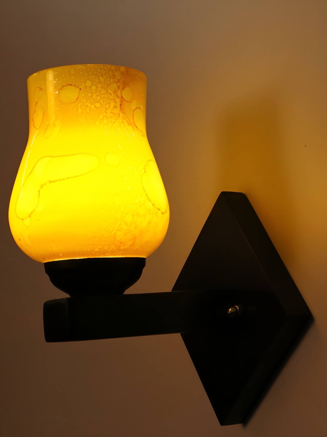 

Afast Yellow Glass Wall Lamp