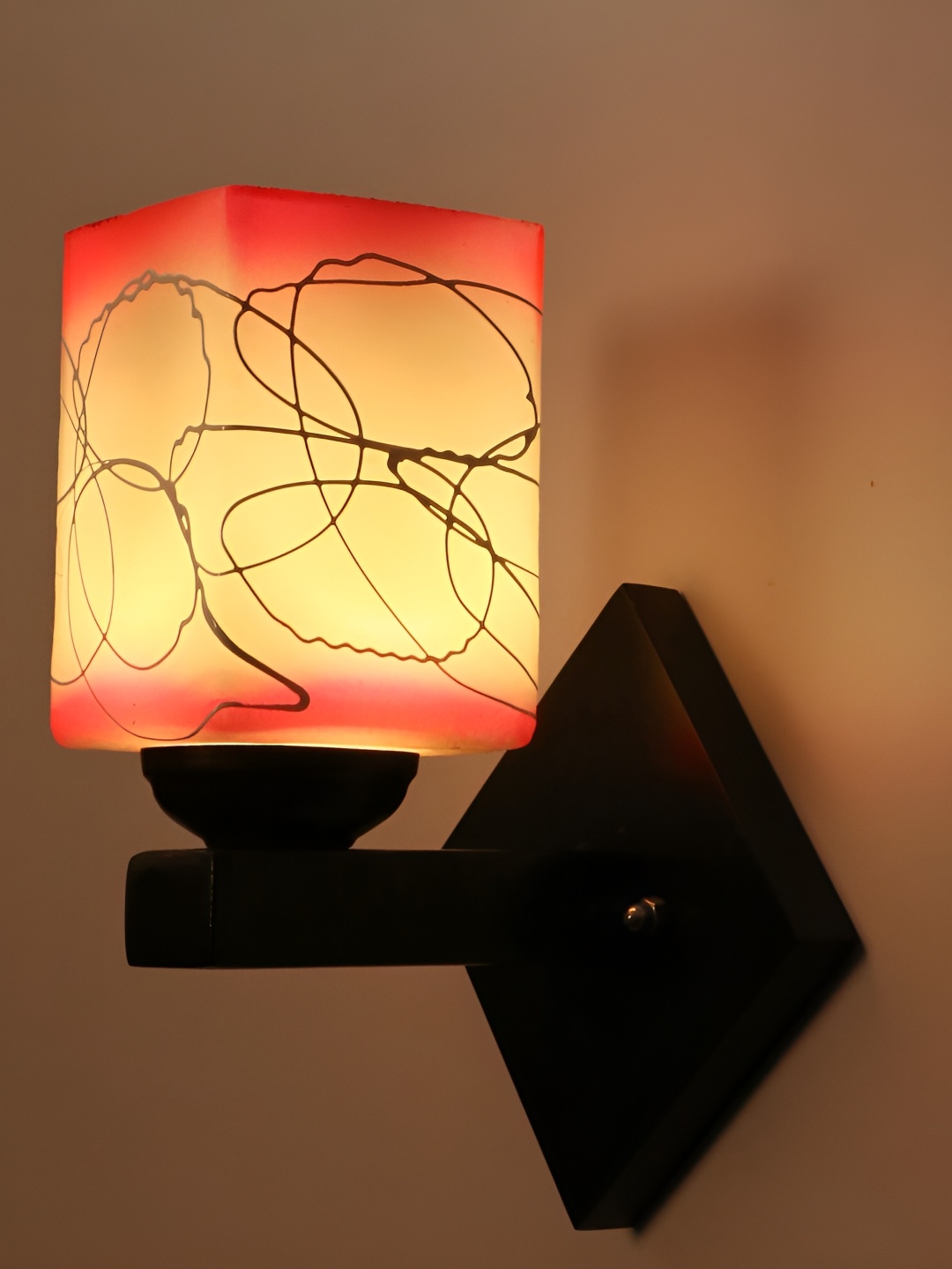 

Afast Pink Glass Wall Lamp