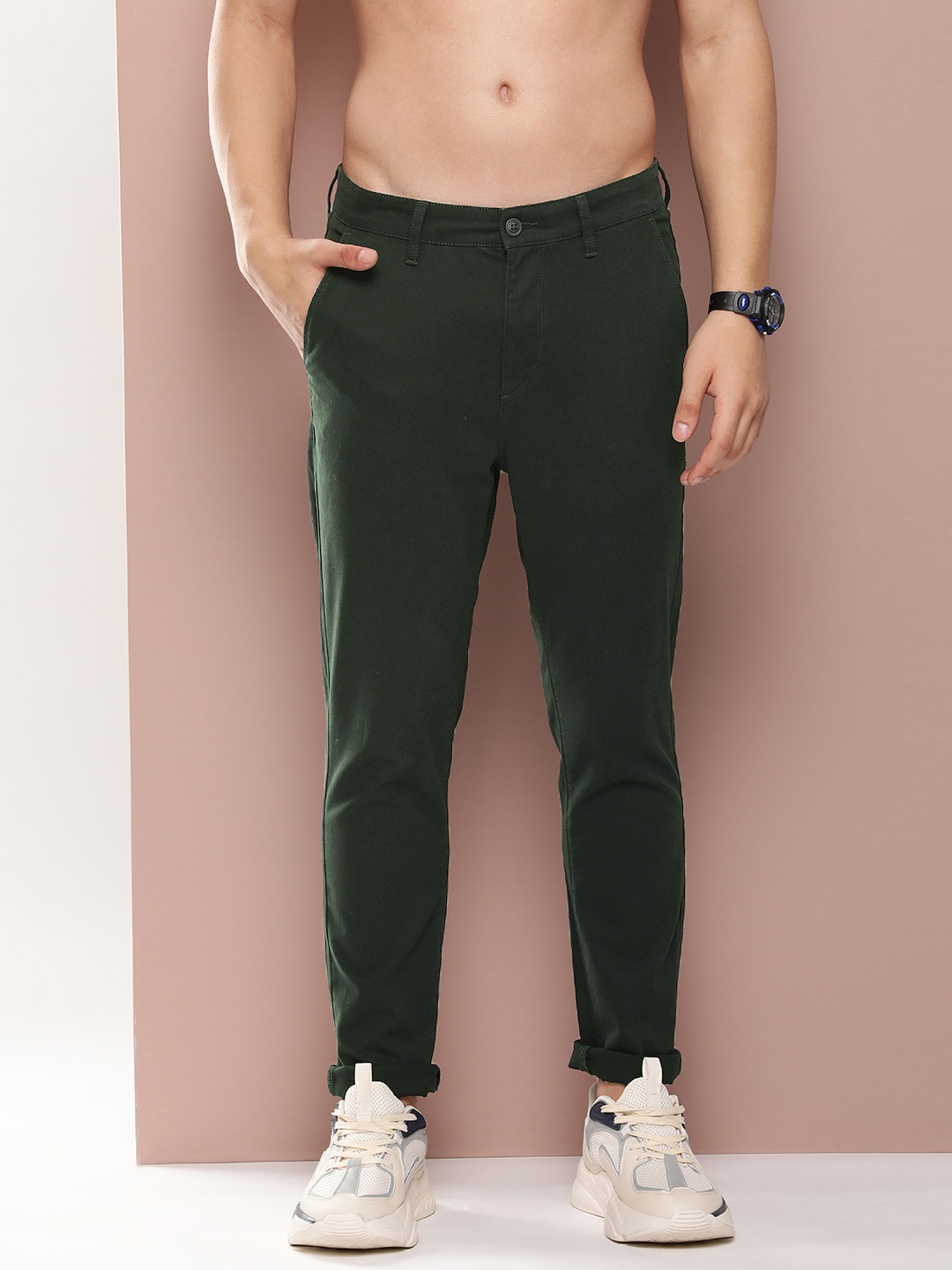 

Harvard Men Relaxed Slim Fit Trousers, Black