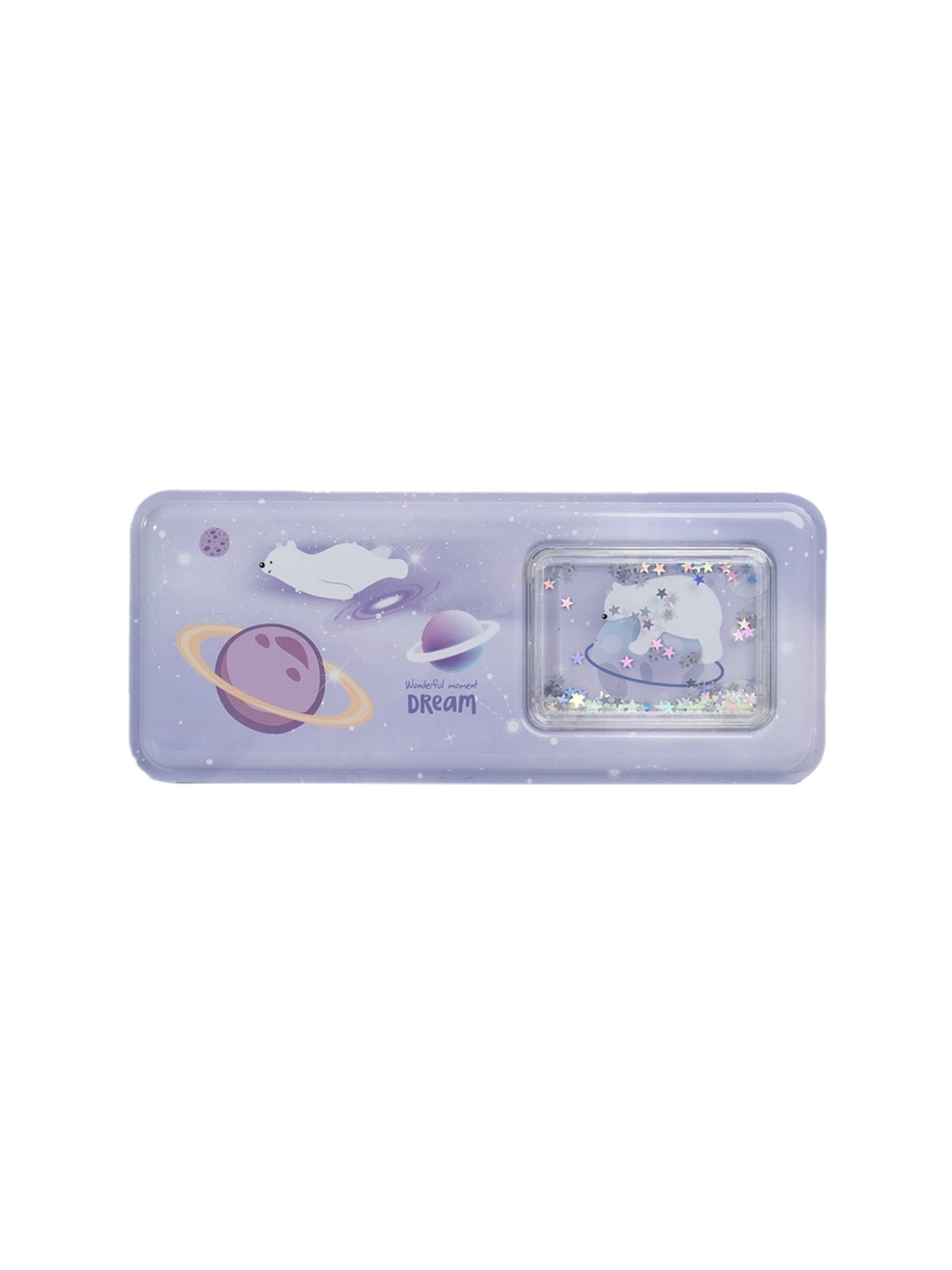 

QIPS Kids Printed Pencil Box, Lavender