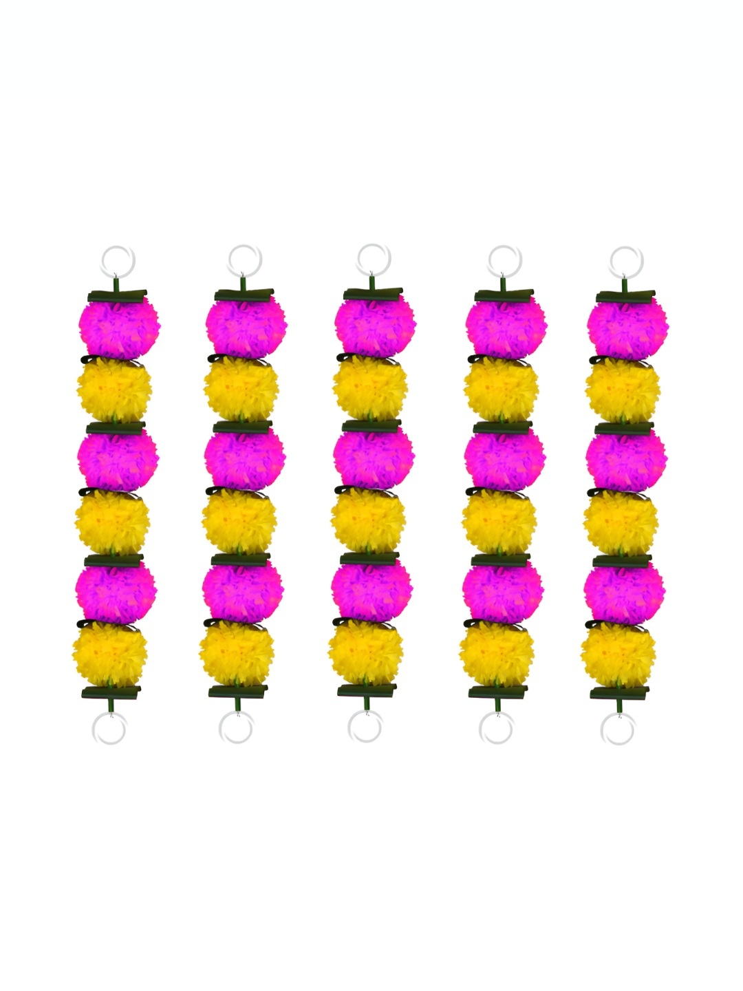 

iHandikart Pink 5 Pieces Hanging Marigold Garland Artificial Flower