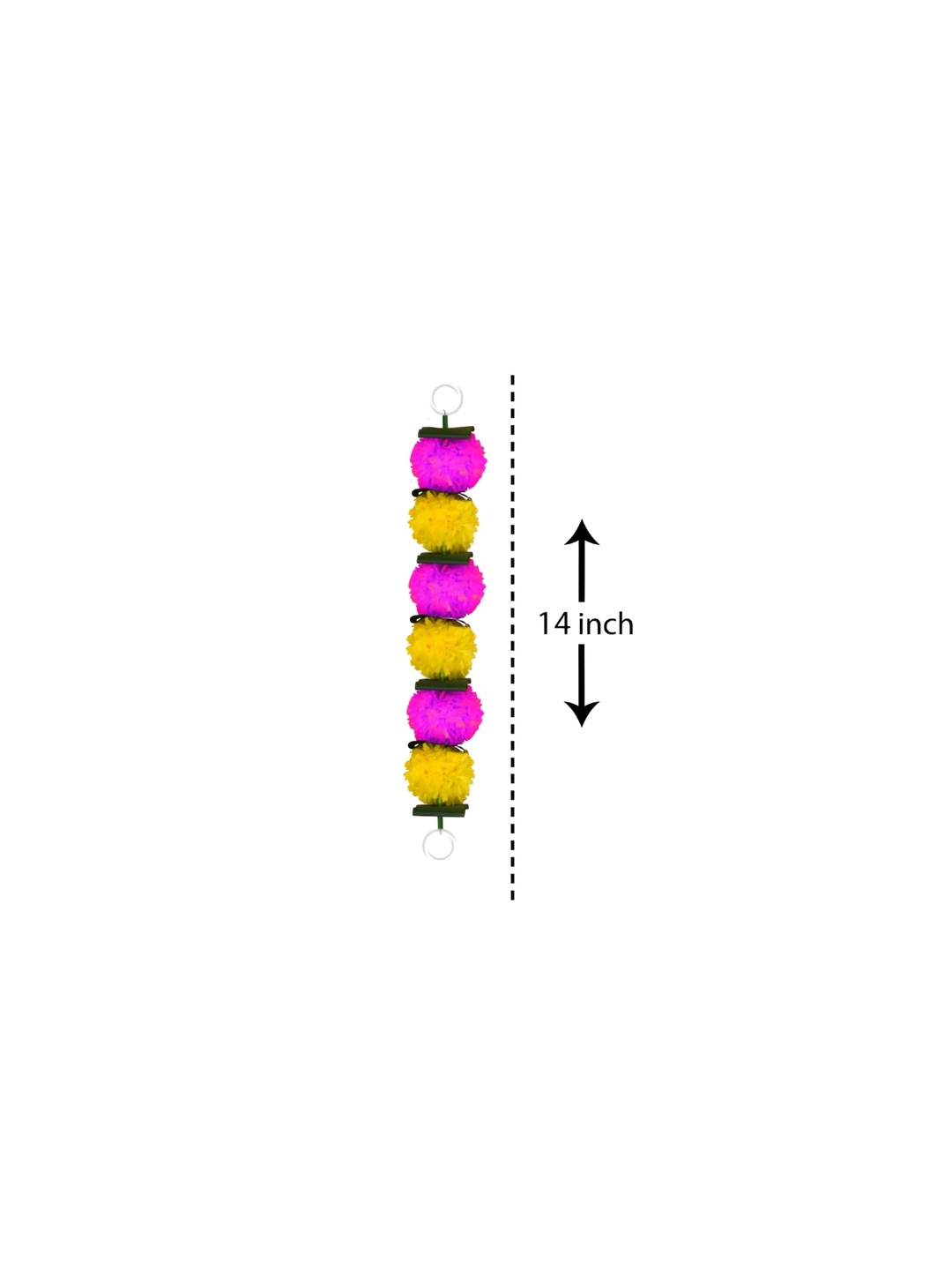 

iHandikart Pink Hanging Marigold Garland Artificial Flower