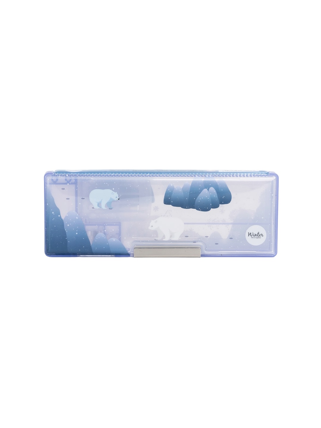 

QIPS Kids Printed Metal Pencil Box, Lavender