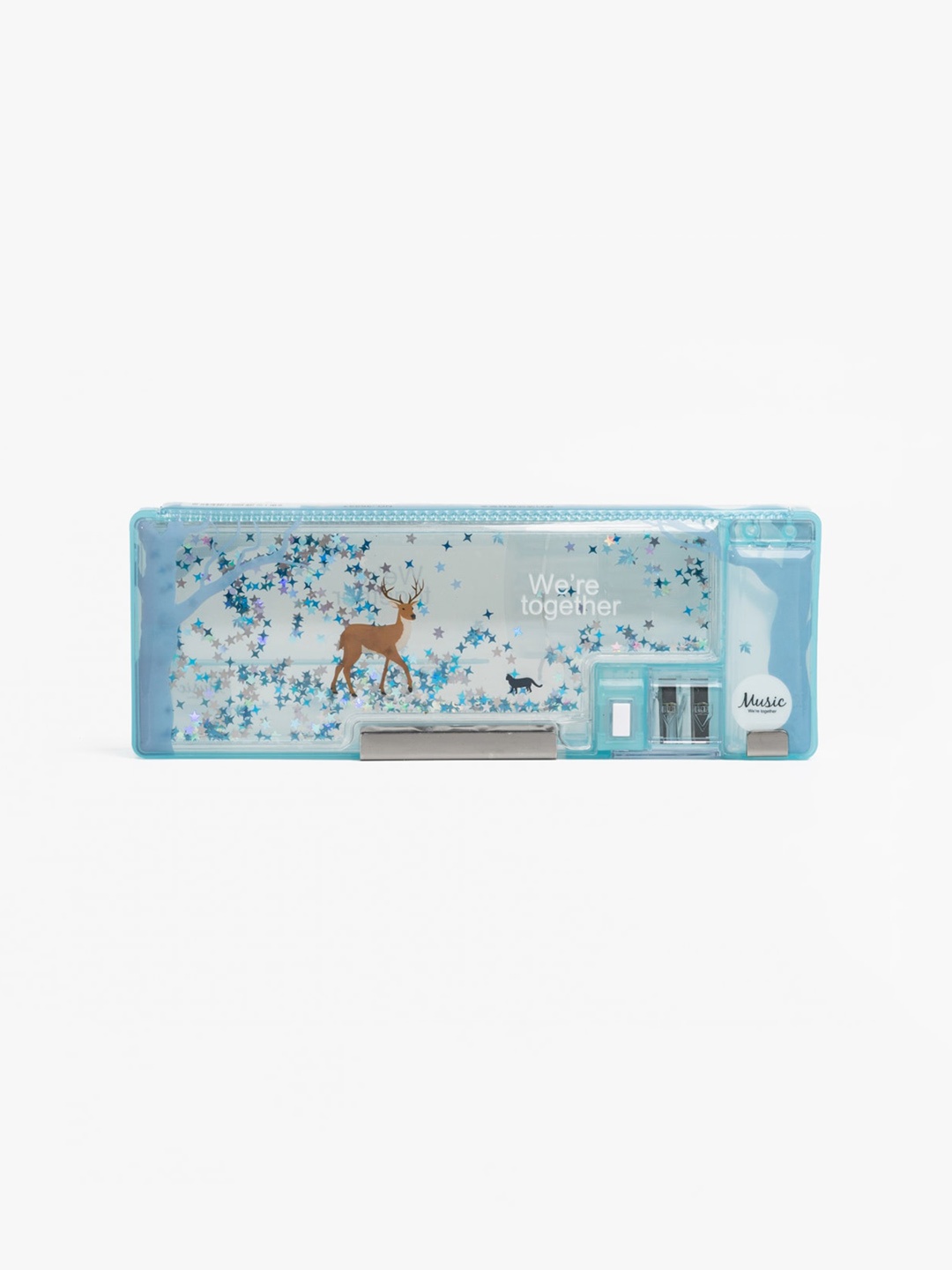 

QIPS Kids Printed Pencil Holder Case, Blue