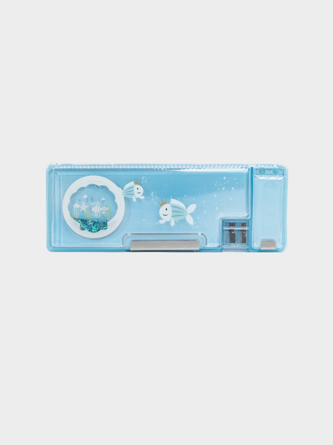 

QIPS Kids Printed Blue Pencil Box