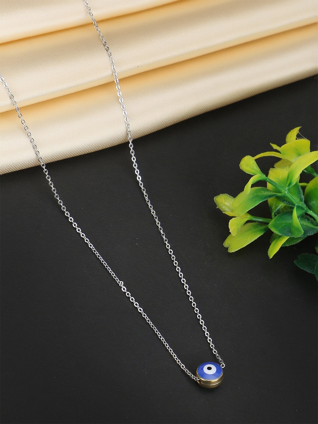 

Adwitiya Collection Silver-Plated Chain