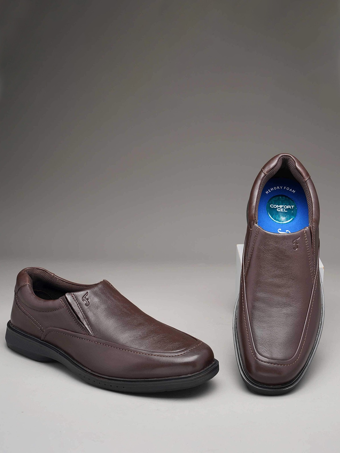 

Florsheim Men Leather Formal Slip-On Shoes, Brown