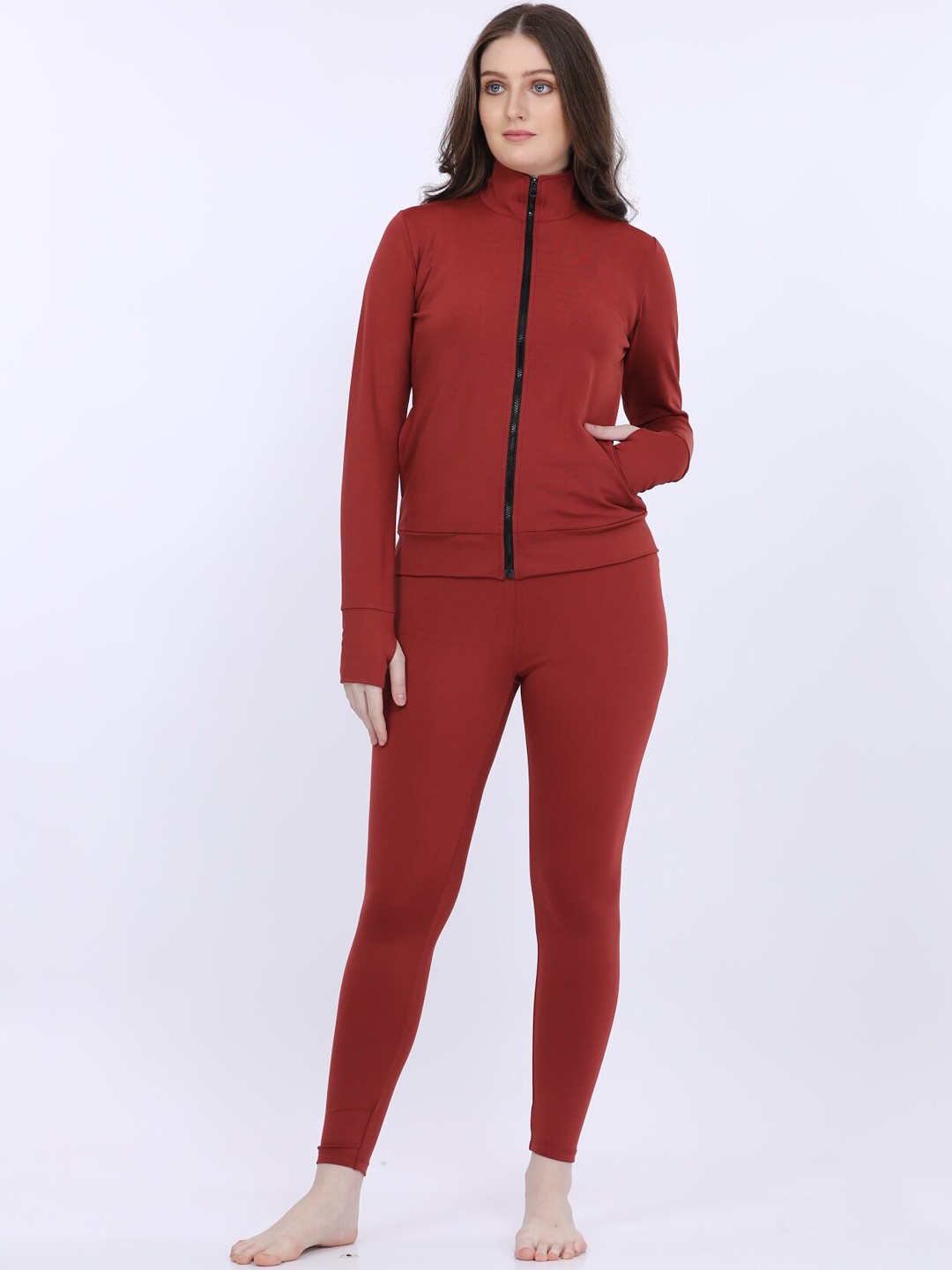 

MAYSIXTY Long Sleeves Night Suits, Red
