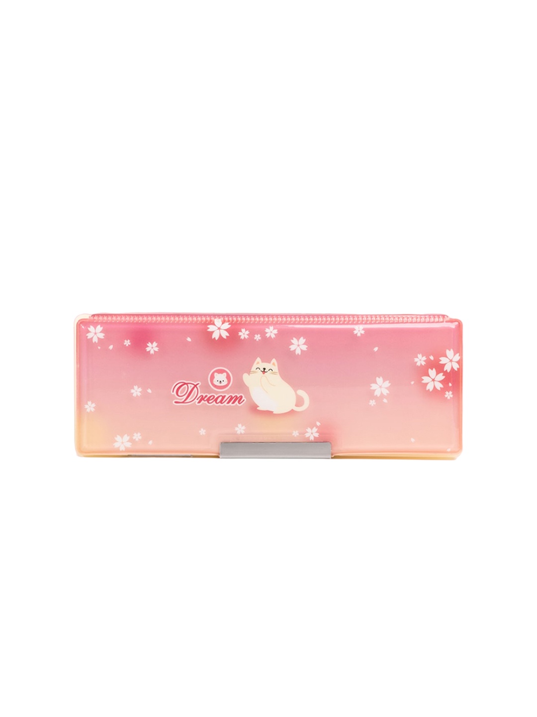 

QIPS Kids Printed Magnetic Pencil Box Stationery, Cream