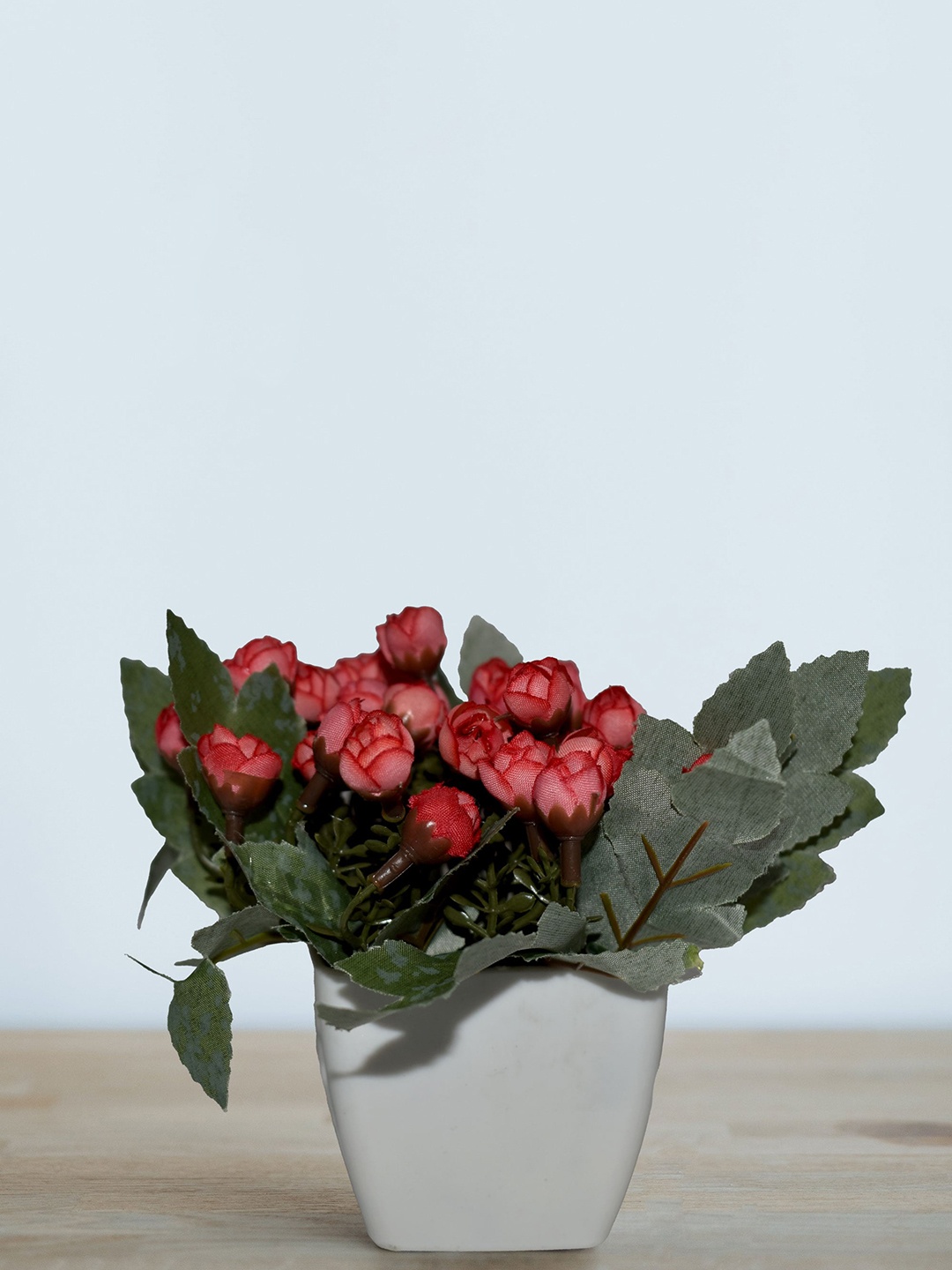 

AMFLIX Red & Green Bonsai Artifical Plant With Pot