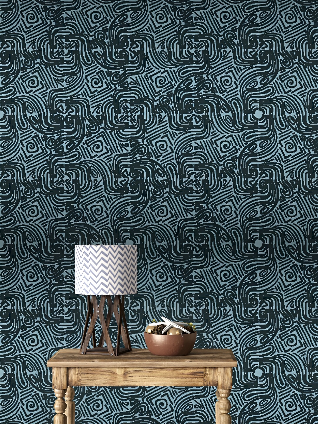 

DWELLSINDIA Green Abstract Self-Adhesive Wall Grain Textured Wallpaper