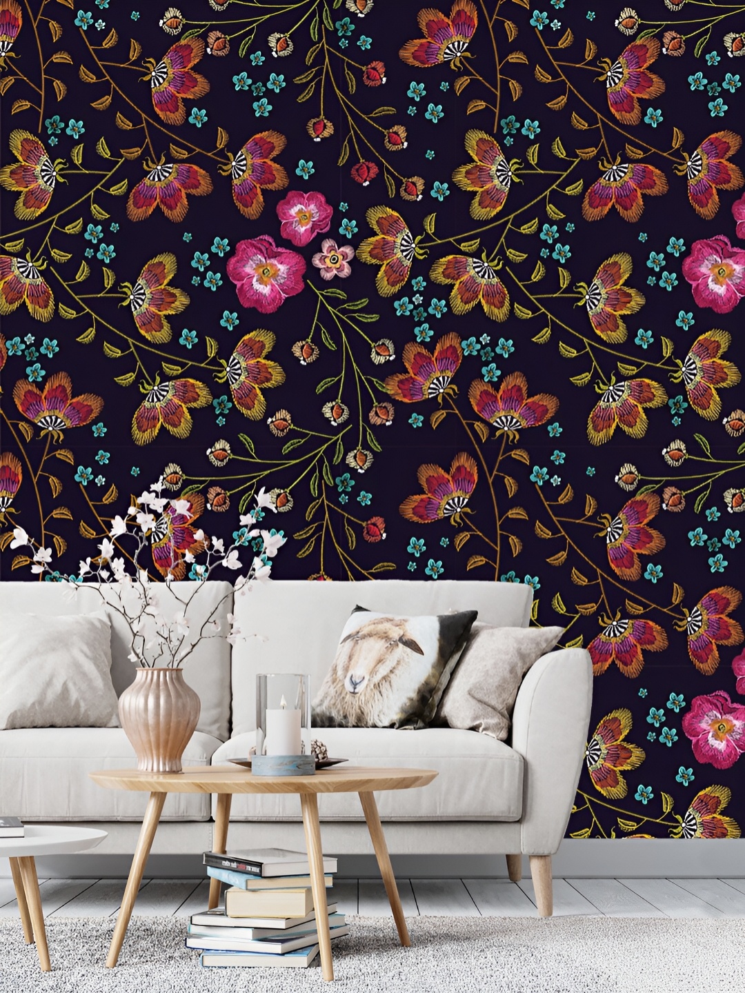 

DWELLSINDIA Black & Pink Self-Adhesive Wall Grain Textured Wallpaper