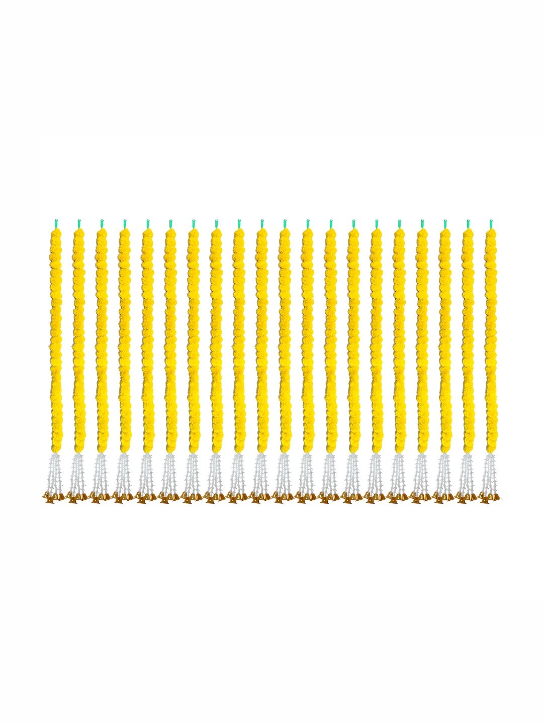 

iHandikart Yellow 20 Pieces Hanging Marigold Artificial Flowers