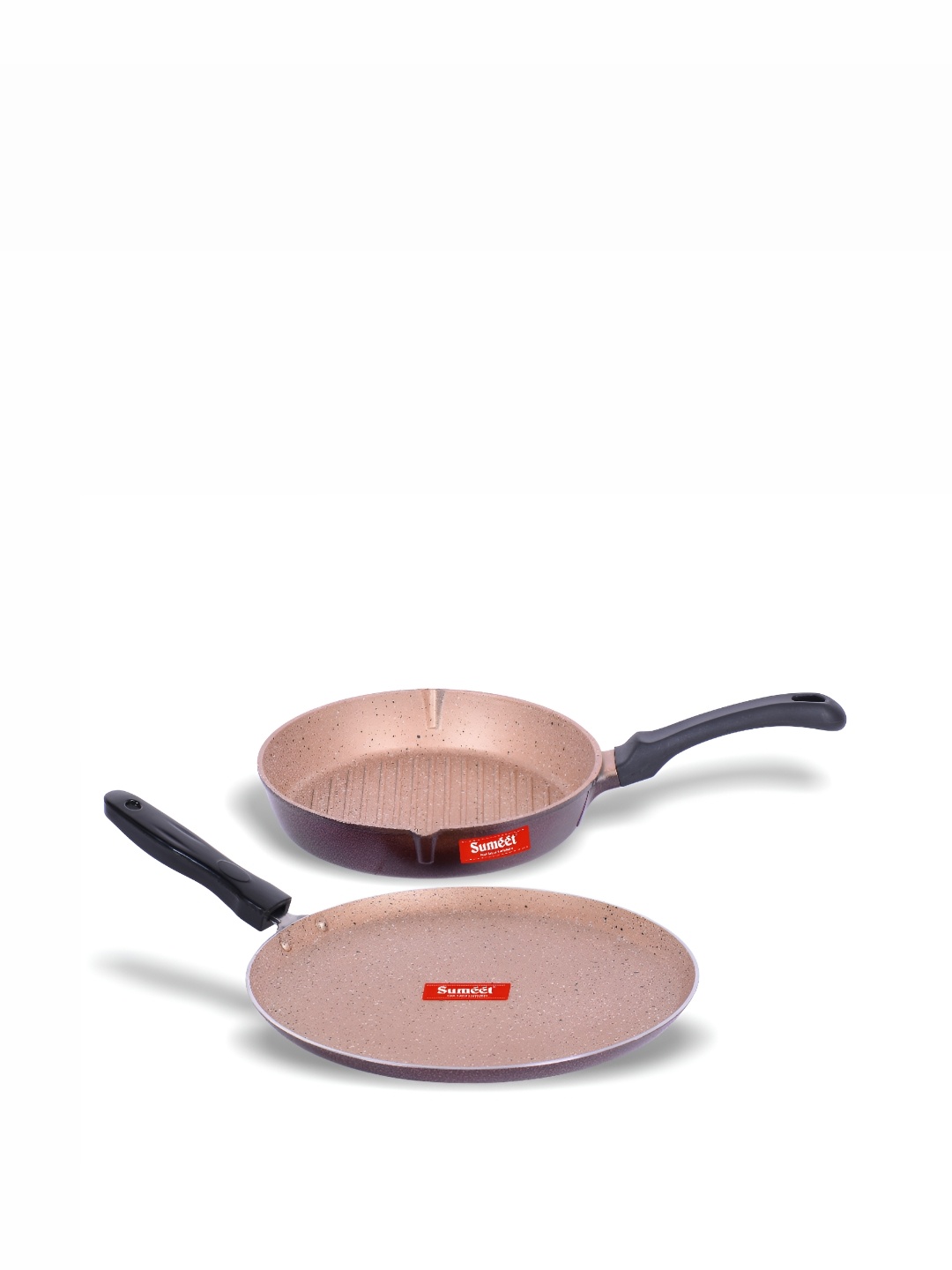 

Sumeet Peach & Black 2 Pieces Non Stick Cookware Set