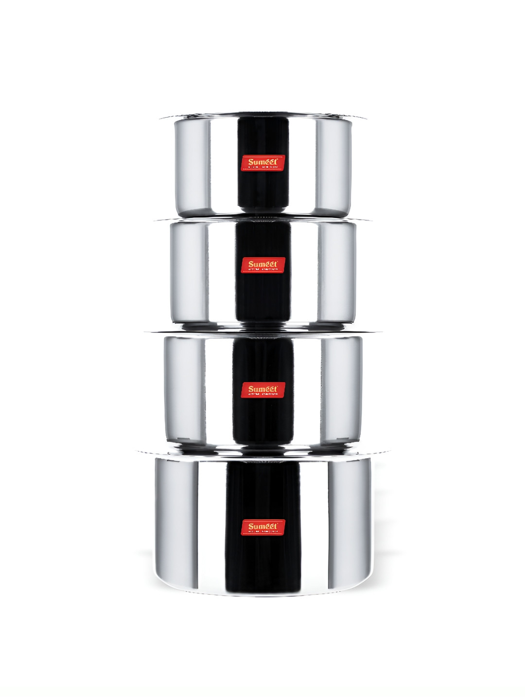

Sumeet 4 Pieces Stainless Steel Induction Bottom Cookware Set