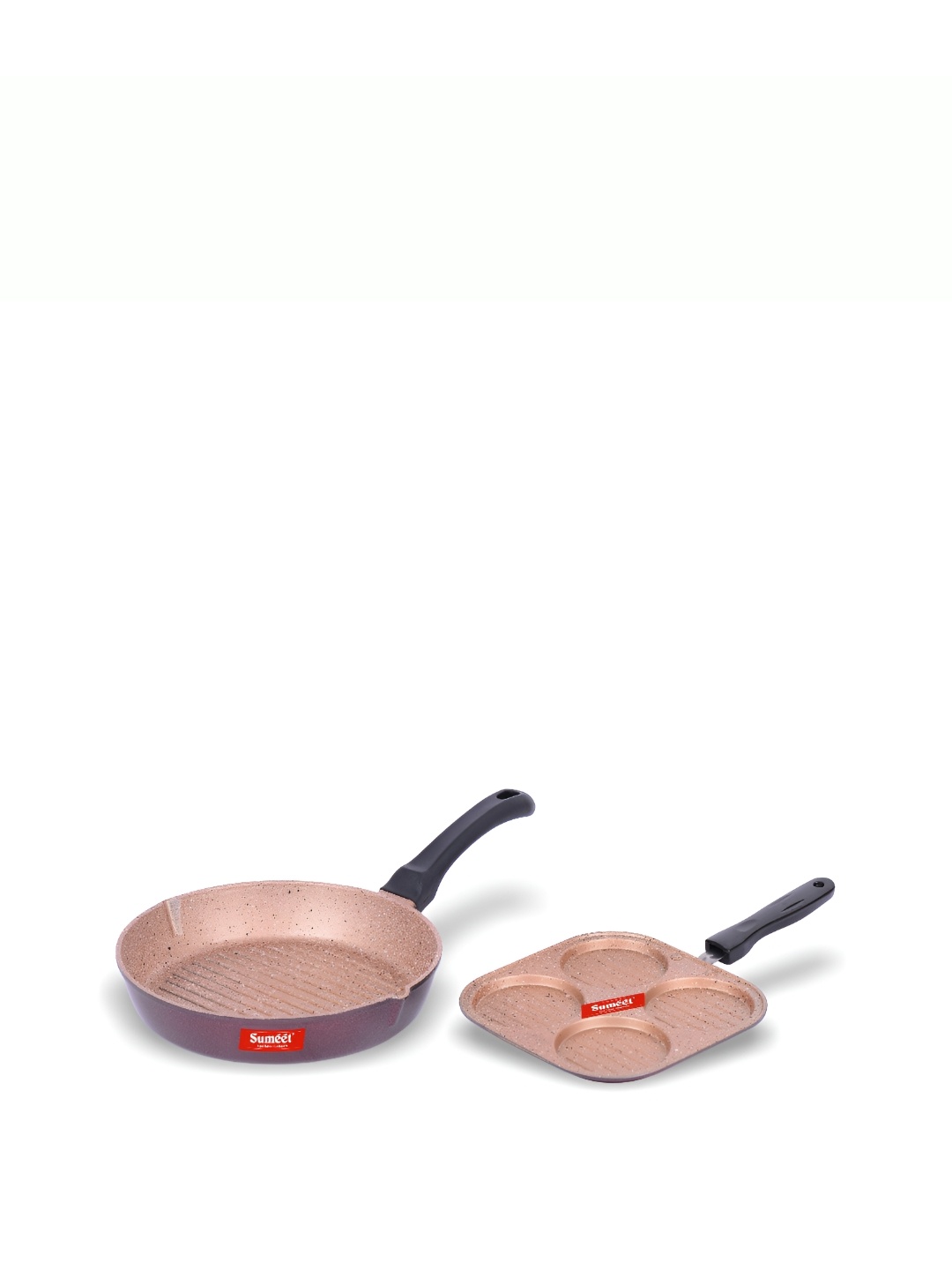 

Sumeet Peach & Black 2 Pieces Non Stick Cookware Set