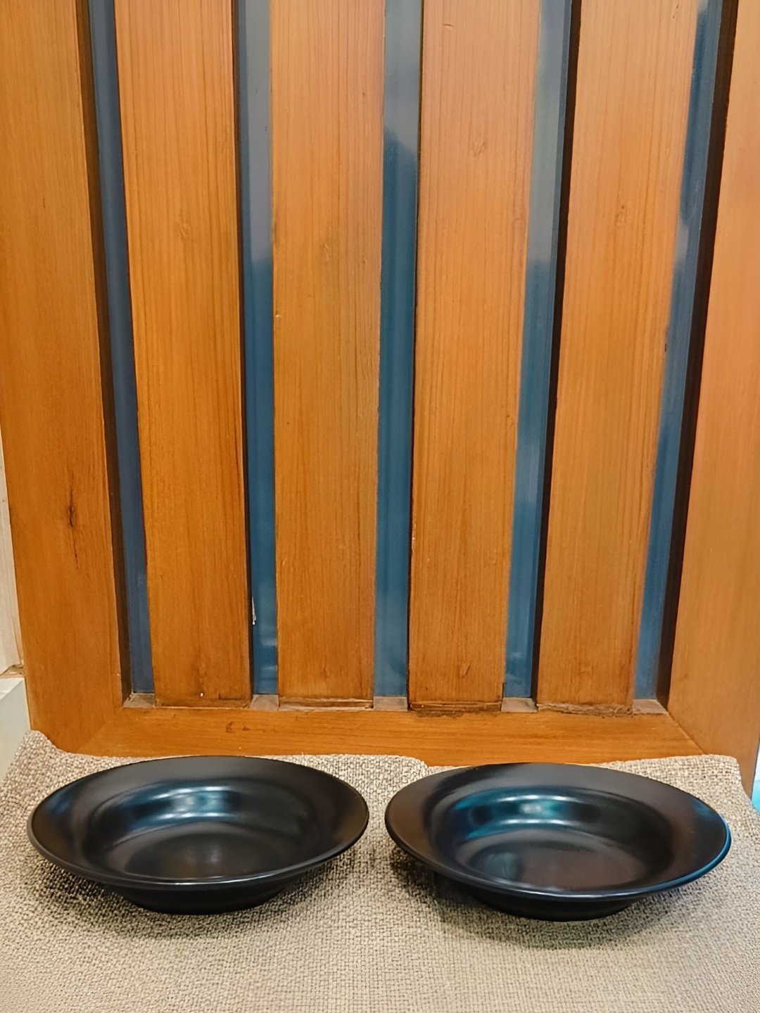 

caffeine Black 2 Pieces Ceramic Microwave Safe Soup Plates