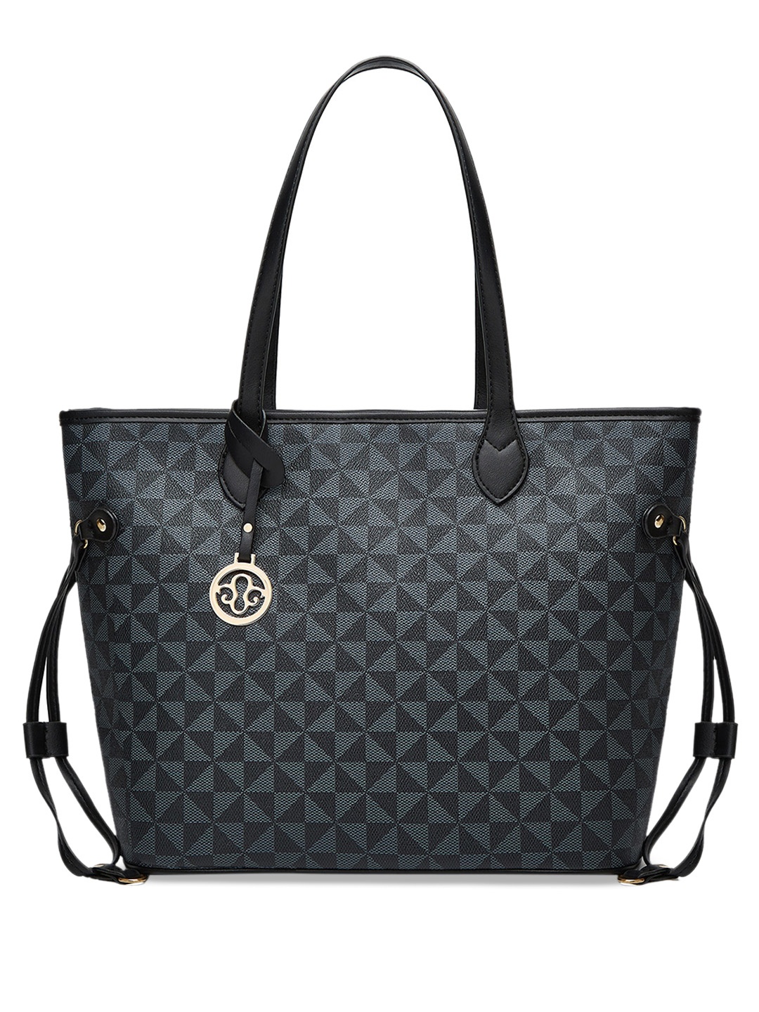 

Sasimo Textured Structured Shoulder Bag, Black