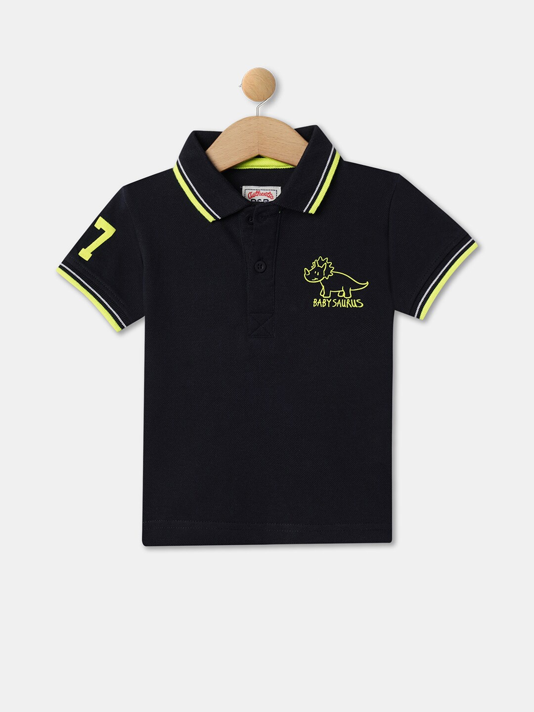 

R&B Boys Polo Collar Cotton Casual T-shirt, Blue