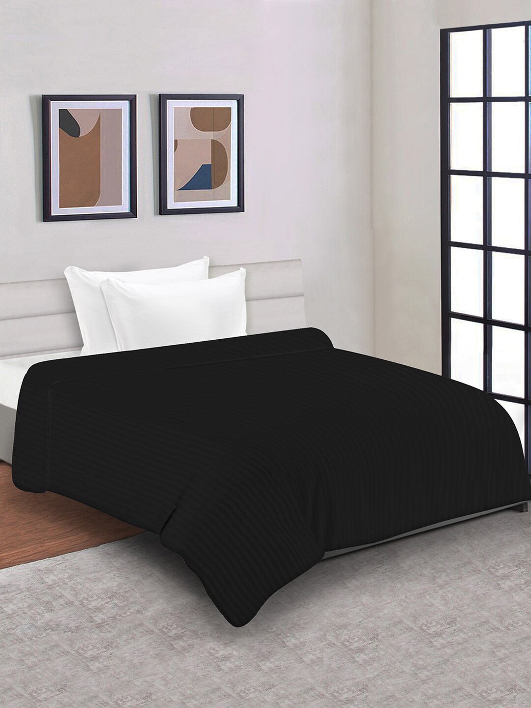 

Aura Black Striped Mild Winter 150 GSM Single Bed Duvet