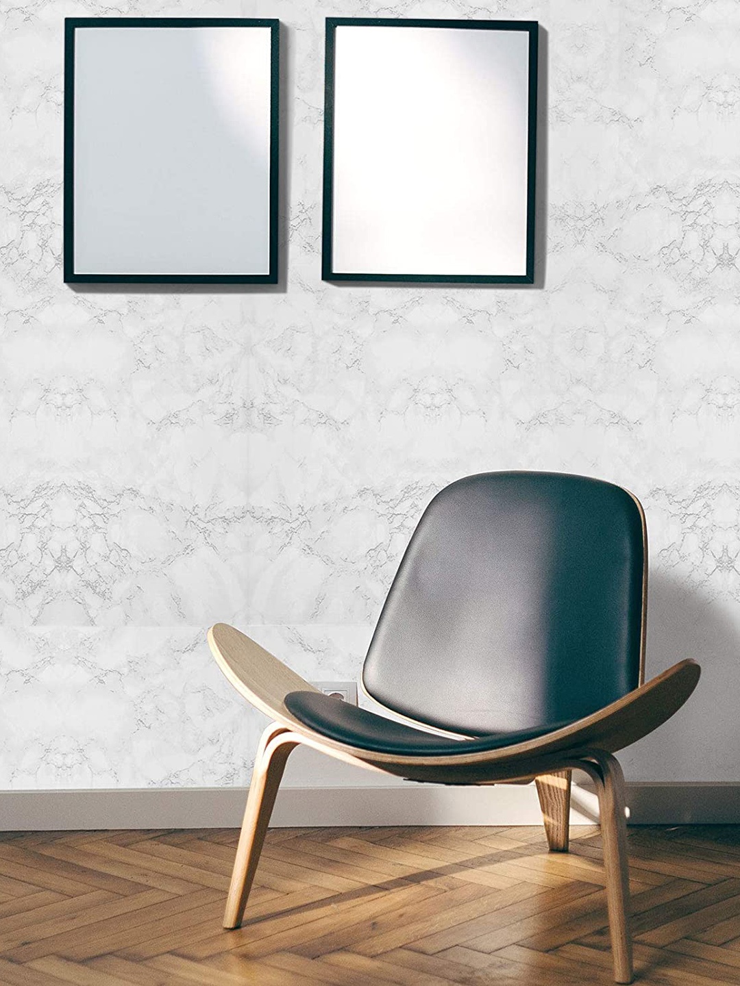 

KAAF Off White & Grey Marble Printed Self Adhesive Water Proof Wallpaper