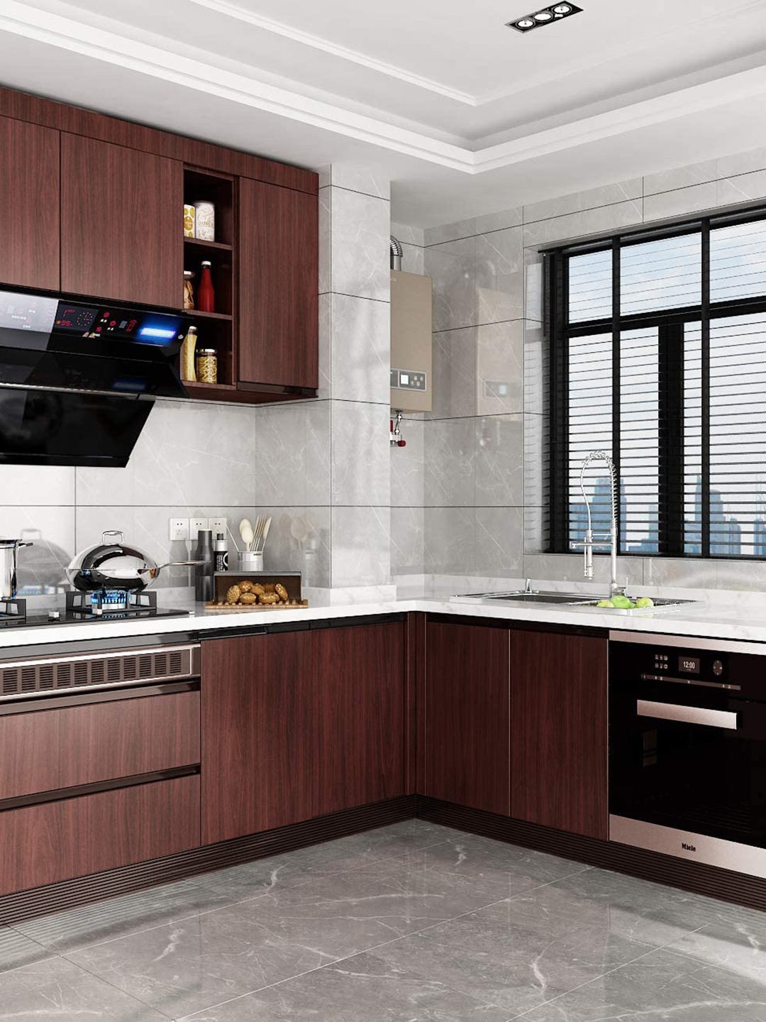 

KAAF Brown Wooden Textured Waterproof Self Adhesive Wallpaper