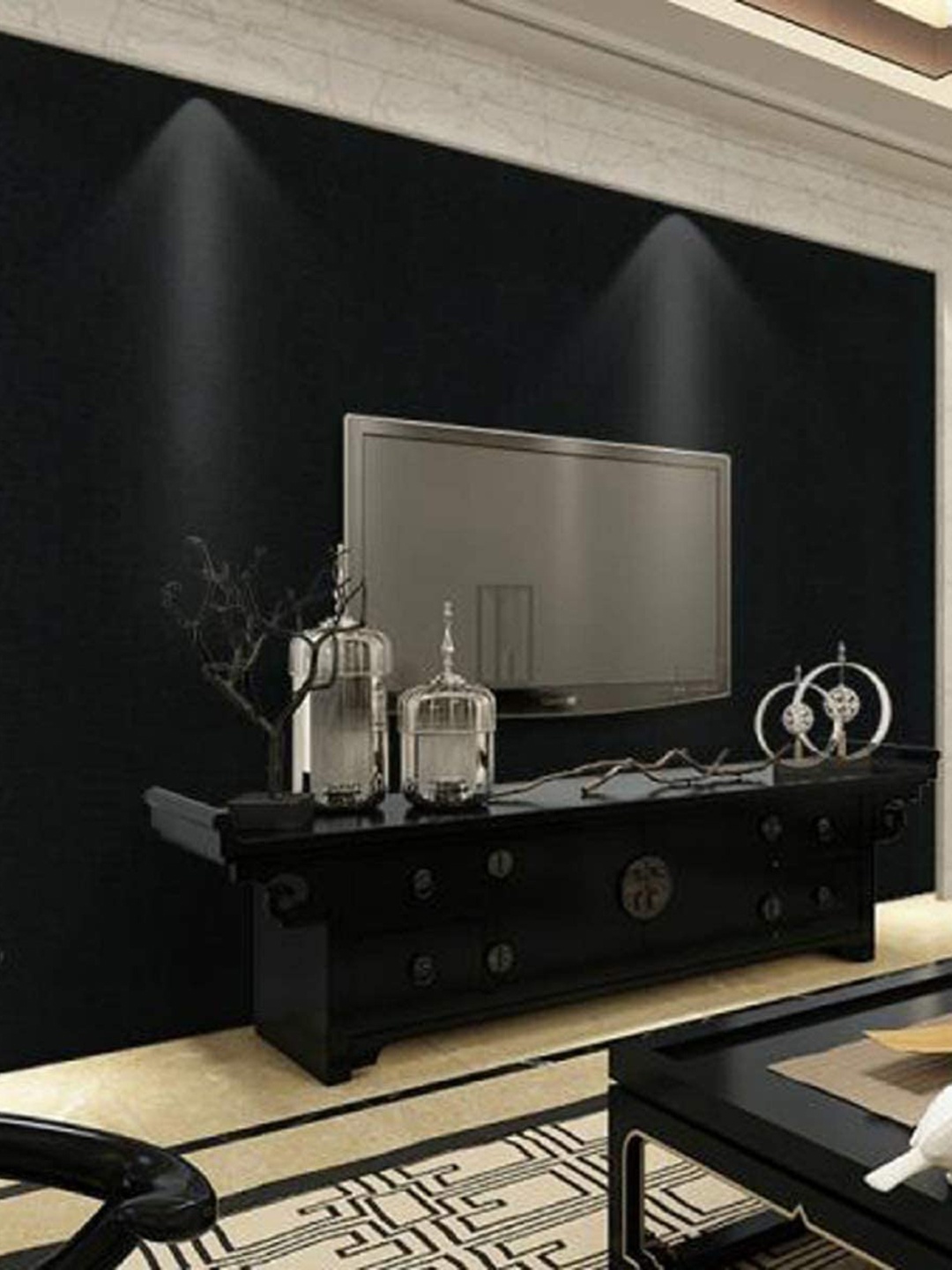 

KAAF Black Self-Adhesive Wallpaper