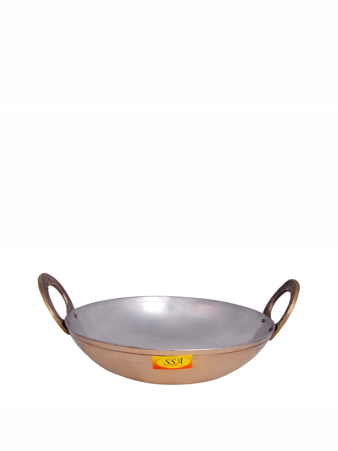 Shivshakti Arts Brown Bronze Kadhai or Wok