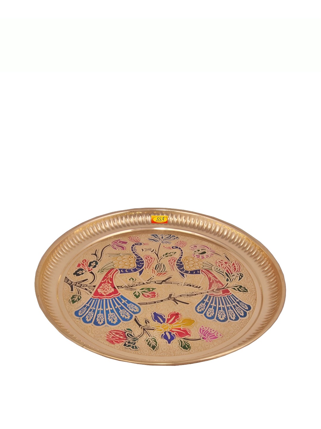 

Shivshakti Arts Copper Toned Printed Brass Glossy Plate