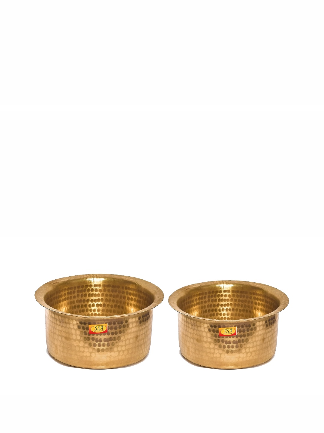 

Shivshakti Arts Yellow 2 Pieces Brass Tope